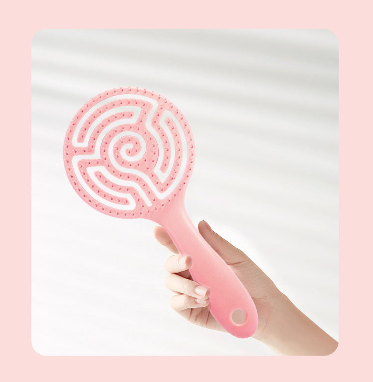 Hot Selling Cute Vented Brush Organic Lollipop Shaped ABS Nylon Materials Customized Styling Tool for Home Salon Promotion Use